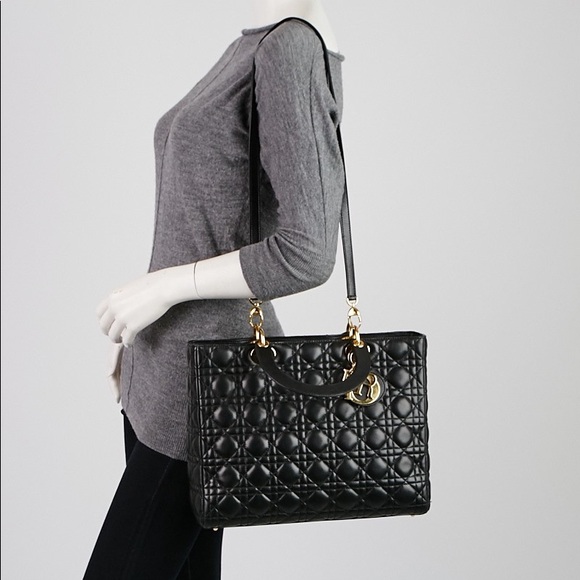 🚫⛔️SOLD⛔️🚫CHRISTIAN DIOR Cannage Large Lady Dior - Picture 7 of 8